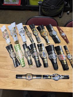 WWE Slap Wrist championship belts.