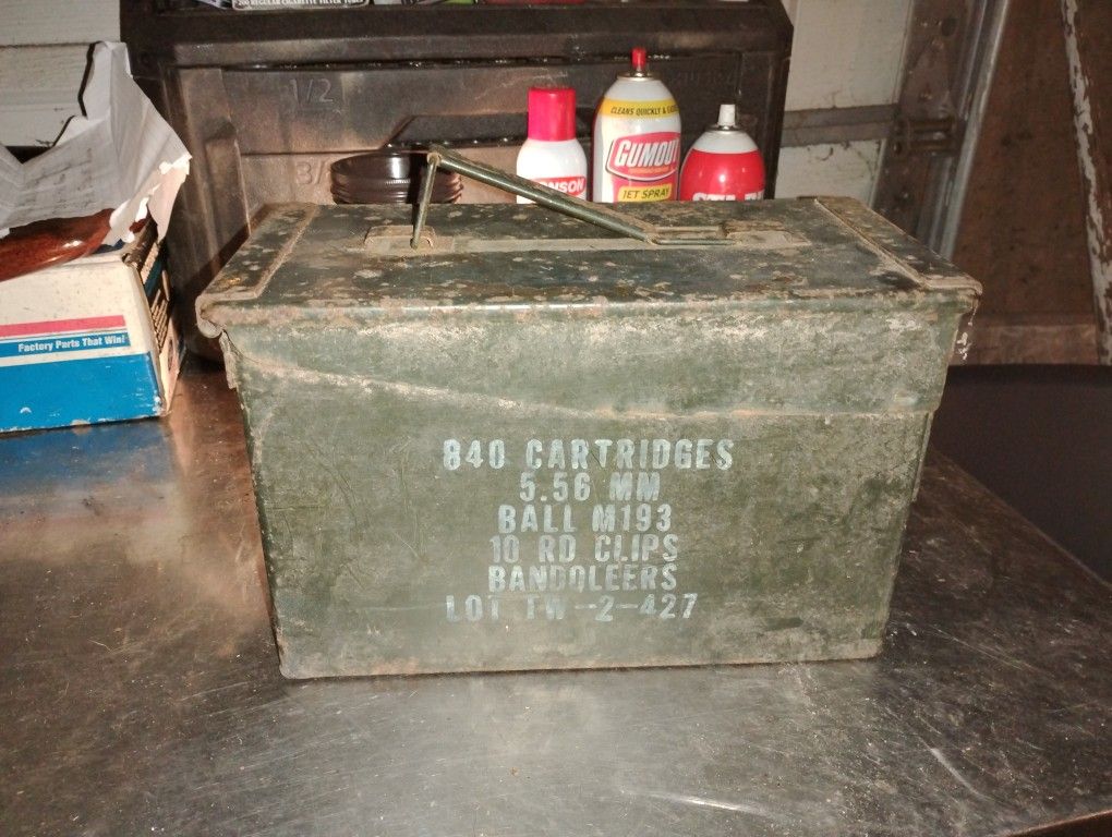 Old Military Ammo Tin