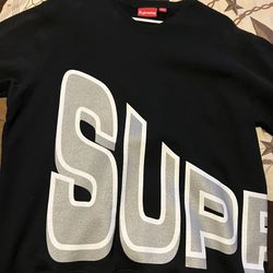 Supreme Crewneck Sweatshirt- XL - BLACK 