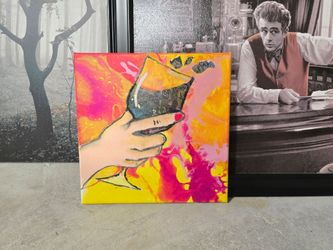 Original Pop Art Acrylic Painting on Canvas