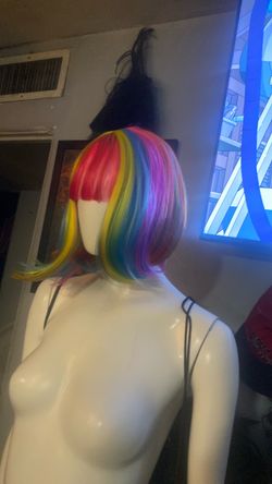 Rainbow wig