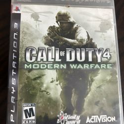 Call of Duty 4 Modern Warfare Sony PlayStation 3 