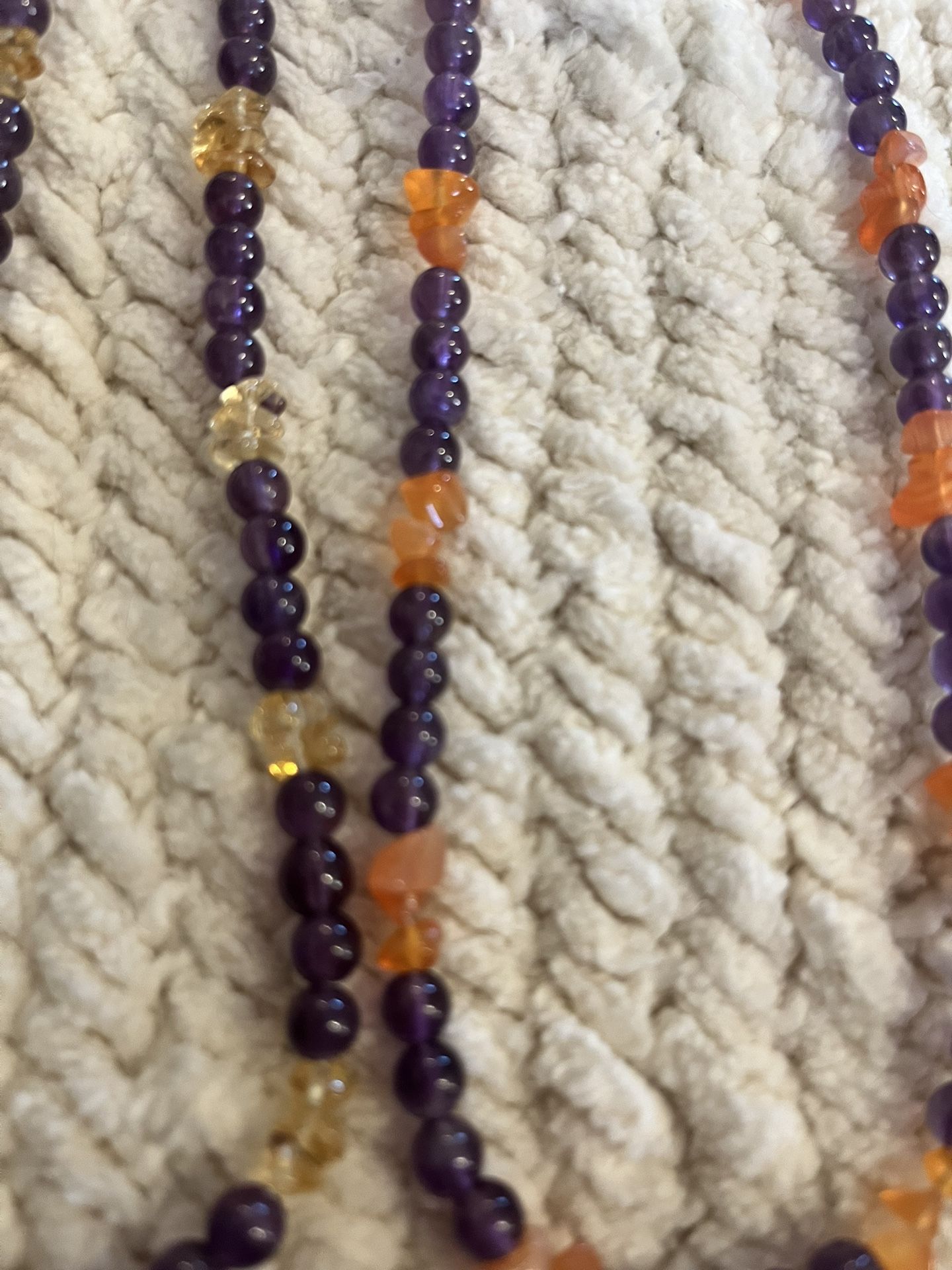 Amethyst And Citrine Necklaces , $20.00 Each