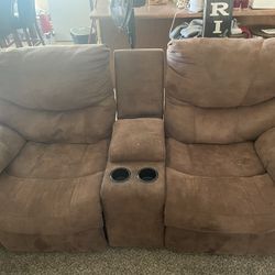 Brown recliner
