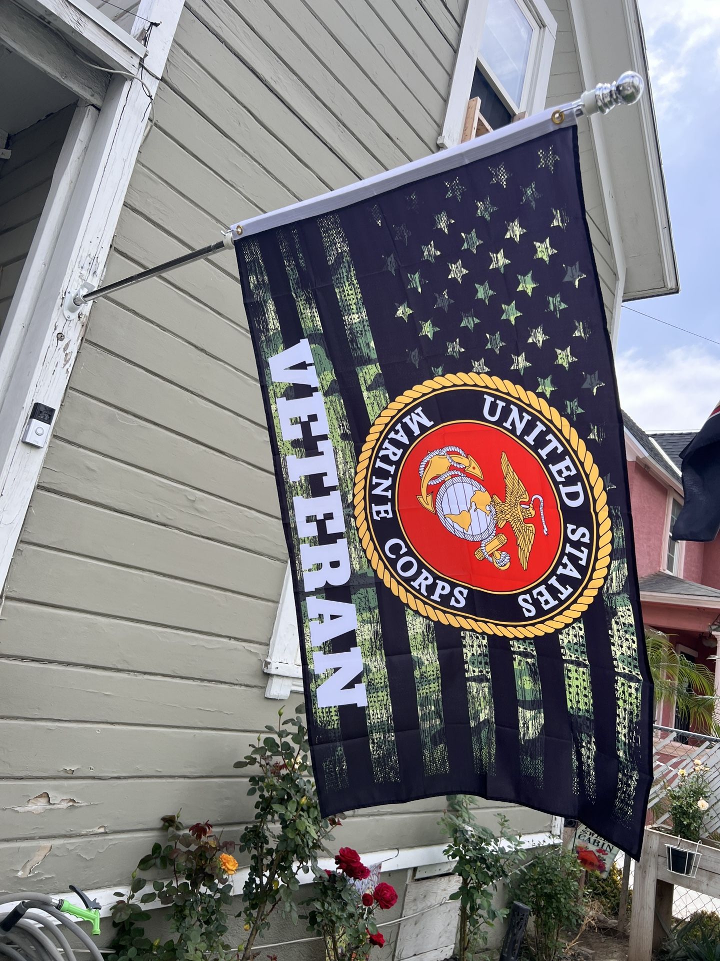 Marine Corps Veteran Flag Size 3ftx5ft