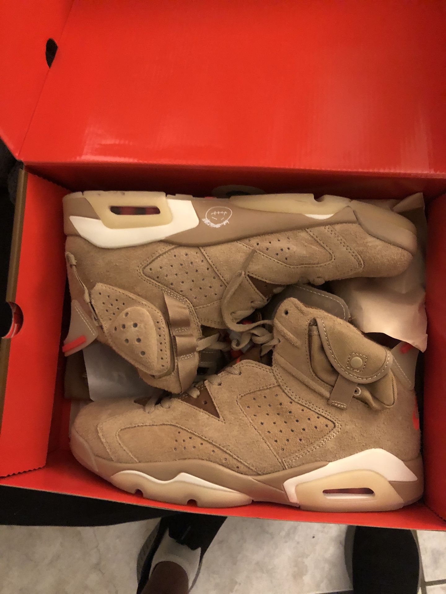 Jordan 6 Travis Scott British Khaki Size 10