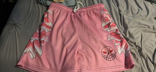 Pink graphic shorts built in underwear size small