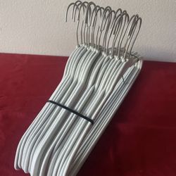 18-  Velvet lined hangers