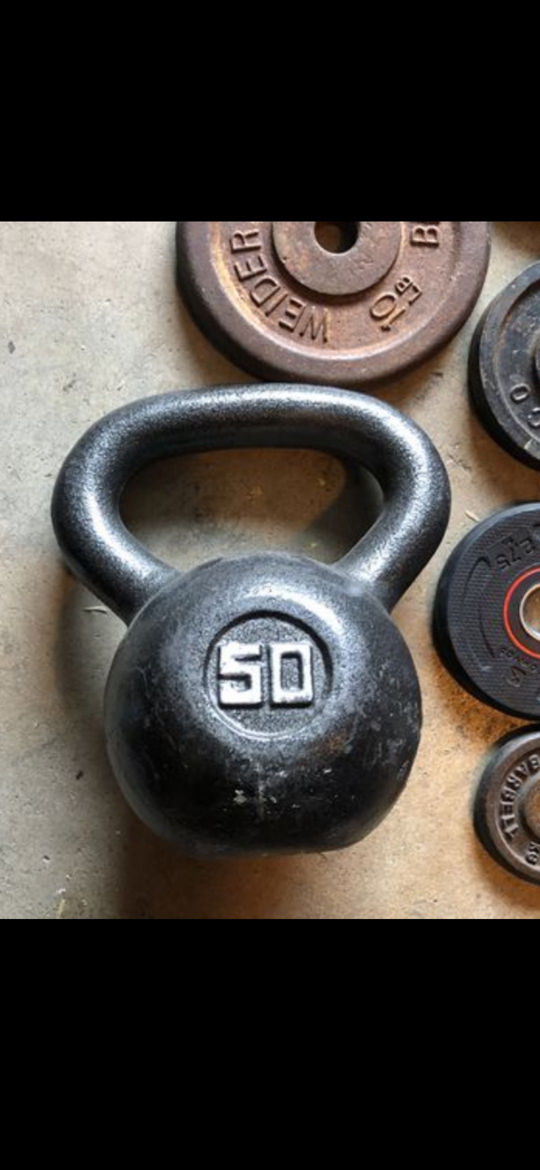 50 pound kettle bell weight