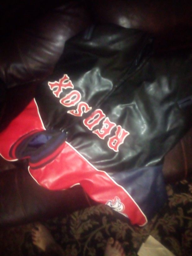 Leather Red Sox Jacket 