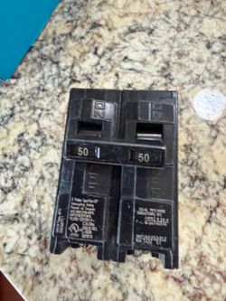 Siemens 50 Amp 2-Pole Circuit Breaker – $10