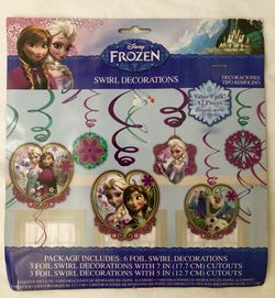 FROZEN SWIRL DECORATIONS /Party Favors
