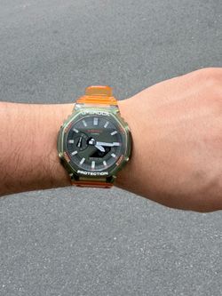 Casio G-Shock GA-2100HC-4A Hidden Coast Theme Transparent Resin Men's Watch 45mm