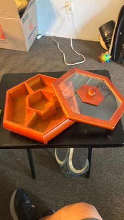 Wooden Divided Snack Box: Rustic Nut & Candy Tray