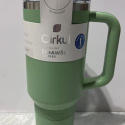 Cirkul 40oz All-Day StrawSip Tumbler Eucalyptus Green Stainless Steel Cup