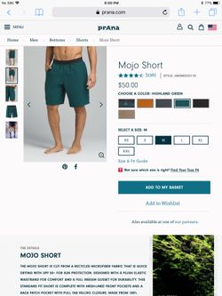 PrAna Mojo Short