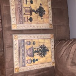 2 Pc Matchinf Wall Painting Set