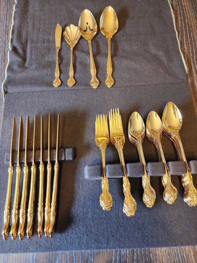 Gold Plated Silverware