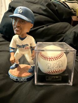 Rafael Furcal Authentic baseball from MLB w/ bobblehead