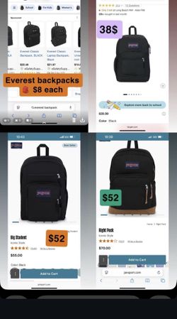 BACK TO SCHOOL BACKPACKS 🎒 
