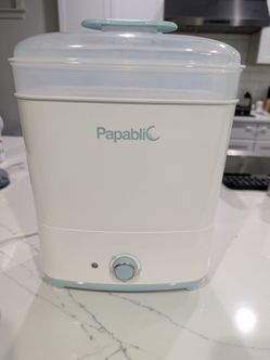 Papablic Baby Bottle Sterilizer and Dryer Pro, Esterilizador De Biberones, Electric Steam Sterilizer for Baby Bottles, Pacifiers, and Pump Parts, Larg