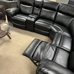 Theater Reclining Nice Sectional!