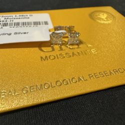 Moissanite Princess Cut Earrings