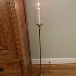 Beautiful Vintage Floor Brass candlestick
