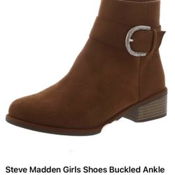 Steve Madden Ankle Boot, Cognac, Size 3