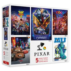 🎁 Disney Pixar 5 in 1 Multipack Puzzles Toy Story ONWARD Coco Cars Monster University Christmas Xmas