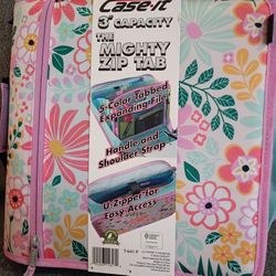 Case It  3" Capacity Mighty Zip Tab Binder 