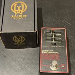 Walrus Audio Fundamental Series Overdrive Effects Pedal - Black