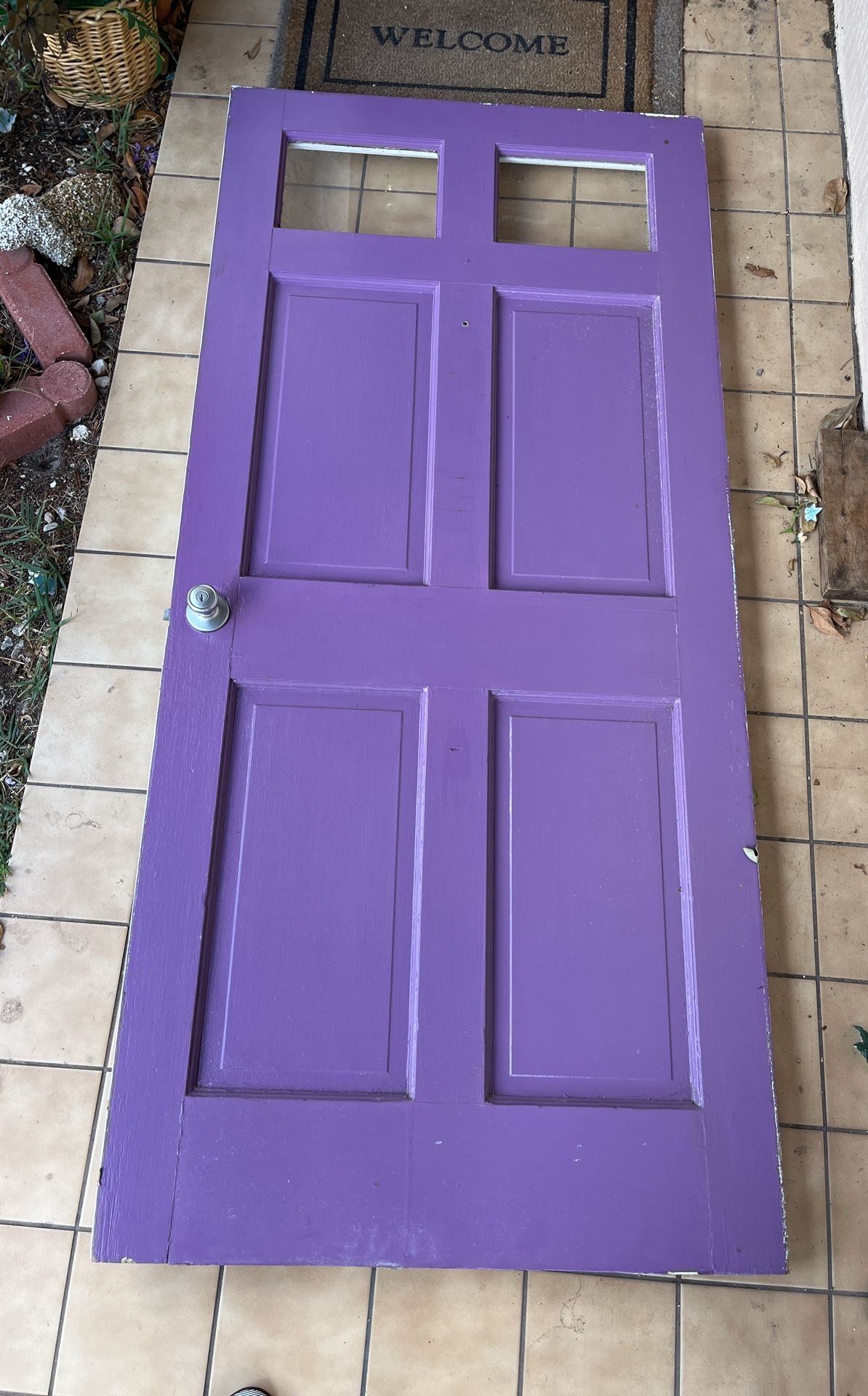 HEAVY DUTY WOODEN ANTIQUE DOOR