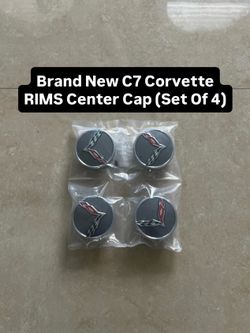 Brand New C7 Corvette Rims Center Cap (Set Of 4)