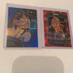 2021-22 Select Austin Reaves Holo Rookie & Free Cracked Ice
