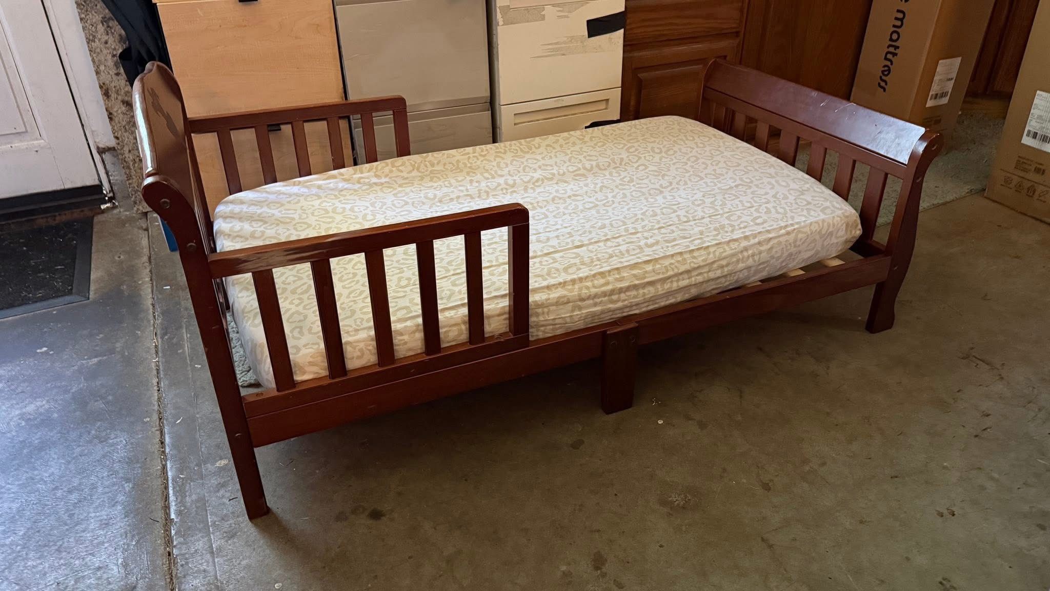 Cherry Wood Toddler Bed