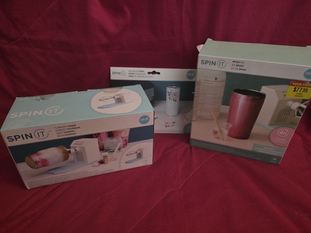 32oz Epoxy Resin Kit  And/or Spin It Tumbler Turner