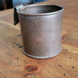 Antique Vintage Solid Brass Cup
