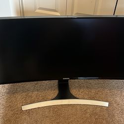 Samsung 34” Widescreen Curved Monitor w/ Stand & Power Cable (3440 x 1440) 