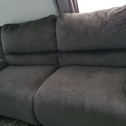 Grey Recliner Sofa