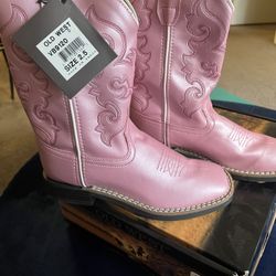 Girls Pink Cowboy Boots 