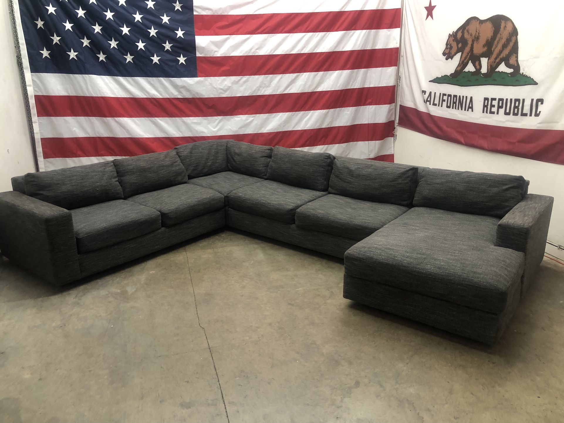 Free Delivery - West Elm 4 Piece Sectional Couch