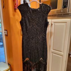 Sequin Fringed Dress 