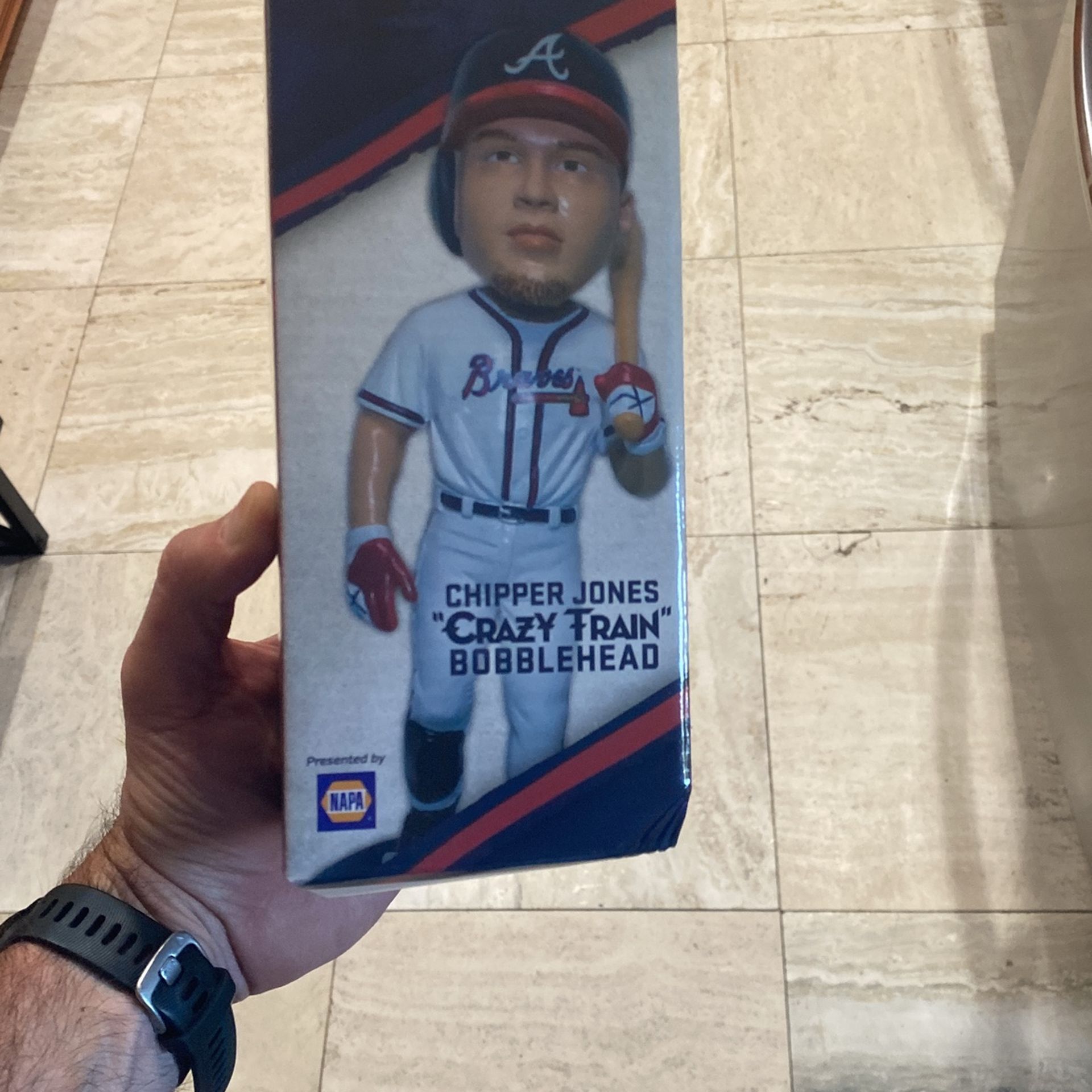 Chipper Jones “CRAZY TRAIN” BOBBLE HEAD Chipper Jones “Crazy Train” Bobblehead Atlanta Braves (Needs