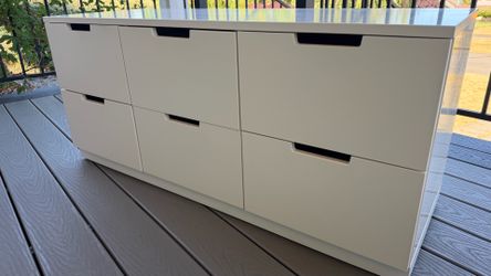 IKEA Malm 6 drawer low dresser