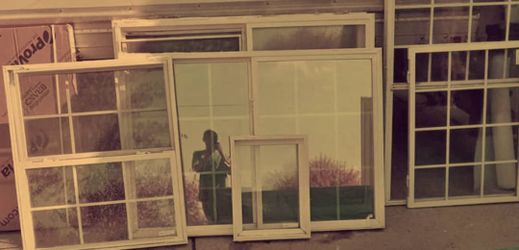 Lot of White Framed Windows