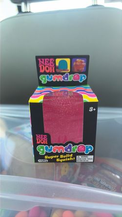 Nee Doh Pink Gumdrop Squishy Toy
