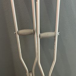 Adult Tall Aluminum Crutches 