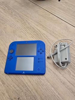 $130 - Nintendo 2DS Electric Blue w/ Charger, Stylus, 4GB SD Card & Digital Games