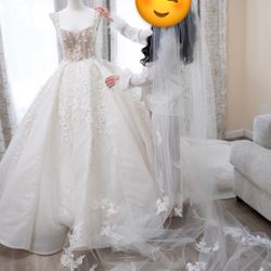 Wedding Dress & Veil 